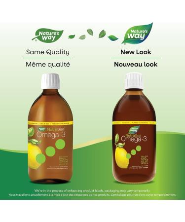 Nature's Way NutraSea Omega-3 Supplement with Zesty Lemon Flavour EPA and DHA Fish Oil Support Healthy Heart and Brain Function in Kids and Adults GMO Free 500 ml Liquid Lemon 500 ml (Pack of 1) - Buy Online on GoSupps.com