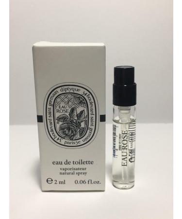 DIPTYQUE Eau Rose Eau de Toilette Natural Spray Sample Size 2 ml/0.06 oz 0.06 Fl Oz (Pack of 1)