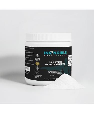 Invincible Supplements Creatine Monohydrate Powder | Non-GMO Vegan Supplement for Muscle Growth Strength Performance & Cognitive Support | Lab Tested Gluten-Free 60 Servings - Buy Online on GoSupps.com
