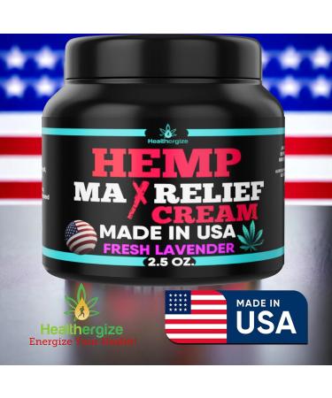 6PACK Healthergize Hemp Cream-Natural Premium Quality-Full Body Relief Instant Results-Hemp Oil Infused-Lavender Aloe Turmeric Aches Muscles Joints Muscles Back Knees Neck-Made in USA  - Buy Online on GoSupps.com
