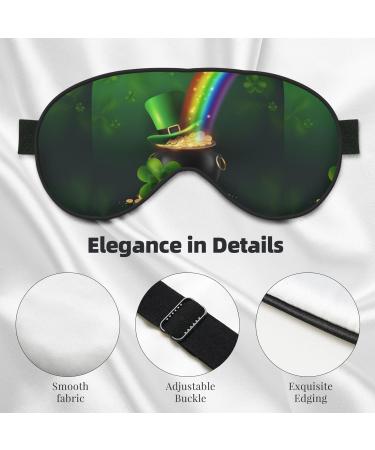 Adjustable Double-Sided St. Patrick's Day Sleep Mask - Soft Eye Covers for Perfect Shading & Reduced Eye Edema - Buy Online on GoSupps.com