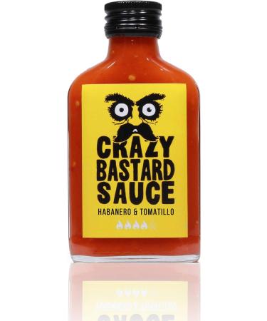 Crazy Bastard Sauce - Sample Set of 3 Hot Chili Sauces - Chipotle & Pineapple Habanero & Tomatillo and Ghost Pepper & Mango (3 x 100ml) - Buy Online on GoSupps.com