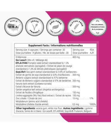 SuperSmart Complete Uricare (Patented & High Strength) - D-mannose Go Less Pumpkin Seed Varuna Bark - for Women & Men | Non-GMO & Gluten Free - 120 Vegetarian Capsules - Buy Online on GoSupps.com