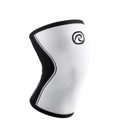 Reh band Kniebandage strength sport knee support for cross fit & heavy training knee sleep from 5 mm neoprene in many colors & sizes unisex l white - 1 piece