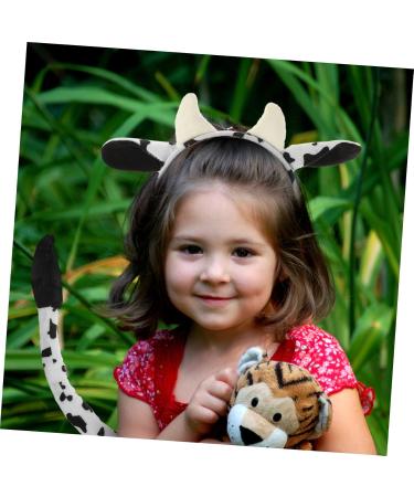 TOGEVAL 1 Set Cartoon Animal Ears Animal Headband Ears Headband Cow Tail Props Animal Costume Cow Costume for Cosplay Stuffed Animals Costume Cosplay Cow Props Tails Costume Animal Tail - Buy Online on GoSupps.com