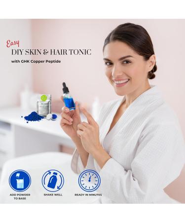 Buy Skin Perfection GHK Copper Peptide Powder for Hair & Anti-Aging - 1g DIY Skincare Solution - Buy Online on GoSupps.com