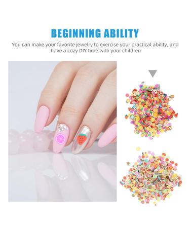 Nuobesty 4000-Piece Nail Art Set | Soft Sound Resin Nail Decorations | 3D Fruit & Cake Nail Splinters for Enchanted Women | International Shipping Available - Buy Online on GoSupps.com