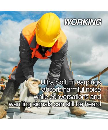 DEX FIT Ultra Comfort Soft Fit Earplugs EP100 - 100 Pairs for Sleeping Noise Reduction Studying Travel & More - Coral - Buy Online on GoSupps.com