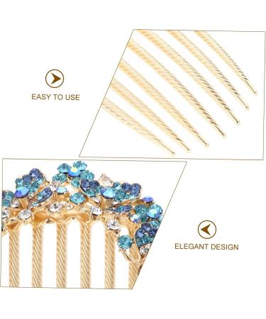 Didiseaon headgear Korean version hairpin bride hair comb rhinestone hair comb bridal hair accessories hair side comb decorate rhinestones bride hair accessories the flowers - Buy Online on GoSupps.com