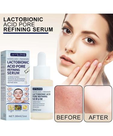  Pruojhw Pore Refining with Lactobionic Acid Nourishing Refining Lactobionic Acid 30ml Intensive Face Treatment. Hydrates & Softens Skin Fines Pores Instant Perfection for Women Girls and Ladies - Buy Online on GoSupps.com