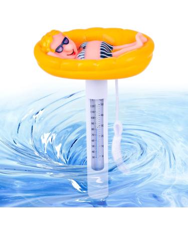 Formizon floating pool thermometer break -resistant water thermometer water temperature thermometer polar pool thermometer bath thermometer pond water thermometer for swimming pool spas (E)