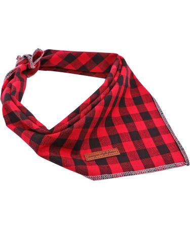Unique Style Paws Dog Collar - Washable Cotton Neck Triangle for Small Medium & Large Dogs & Cats - Black/Red (1 Pack) - Buy Online on GoSupps.com