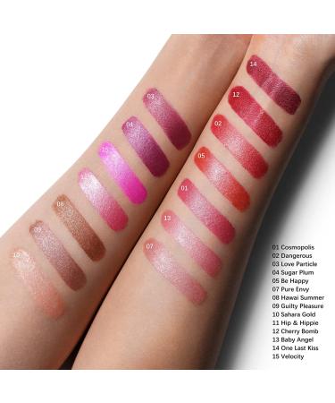 Oulac Metallic Shine Red Lipstick - Cherry Bomb(12) | Vegan & Cruelty-Free | High Impact Lipcolor for Christmas | Full-Coverage, Moisturizing Formula | 4.3g - Buy Online on GoSupps.com