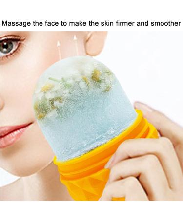 Premium Silicone Ice Roller Mold for Face | Cryotherapy Skin Tightening & Eye Puffiness Relief | Beauty Ice Holder - Orange Pineapple C069 - Buy Online on GoSupps.com