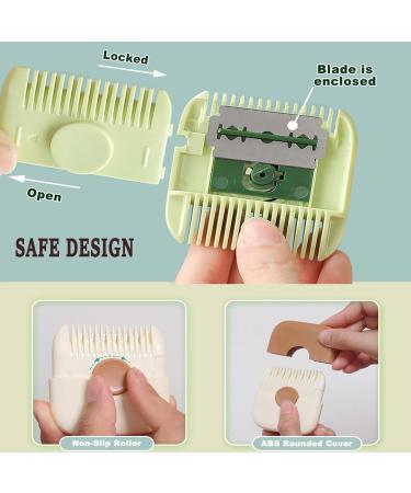 Trimpocket Children's Hair Clipper/Comb Double-Sided Split End Hair Clipper Split End Hair Trimmer with Blade (2 Pieces) Orange - Buy Online on GoSupps.com
