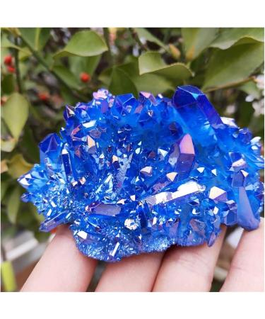 Crystal Cluster Natural Aura Angel Quartz Cluster Titanium Gemstone Cluster Reiki ZJGIDTEM - Buy Online on GoSupps.com