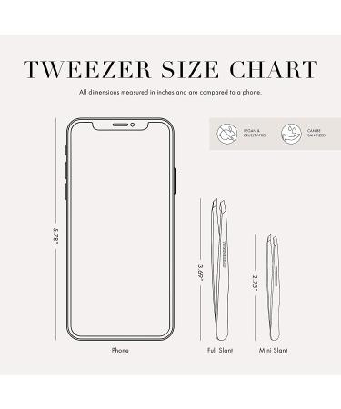 Tweezerman Mini Slant & Point Tip Tweezer Set for Eyebrows & Facial Hair Removal - Buy Online on GoSupps.com