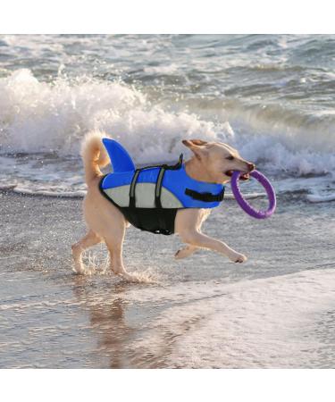 Alagirls Dog Life Jacket | Premium Dog Lifesaver Vest with Rescue Handle | Blue XXL (74-84cm) for Small Medium & Large Dogs - Buy Online on GoSupps.com