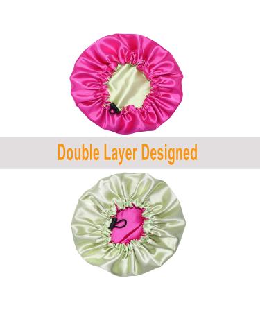 Adjustable Kids Satin Bonnet | Reversible & Breathable | Red Pink | 0-36 Months - Buy Online on GoSupps.com