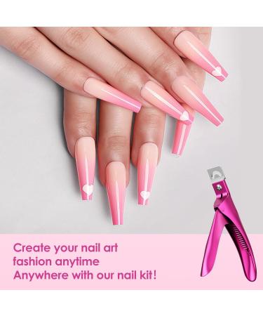 Acrylic Nail Clipper for False Nails - Manicure Pedicure Tool for Home Salon - Christmas Gift for Women - Buy Online on GoSupps.com