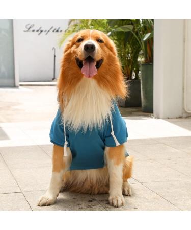 Waterproof Winter Dog Coat | Warm Jacket & Hoodie for Medium Dogs | Fleece Puppy Sweater | Autumn Pet Clothing (1114debka Blue XXXL) - Buy Online on GoSupps.com