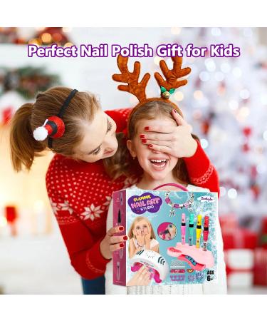 Kids Nail Polish Set for Girls - Non-Toxic Nail Art Kit & Spa Toys Ages 6-12 | Perfect Birthday Gifts for Creative Fun - Buy Online on GoSupps.com
