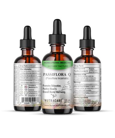Passiflora Q - Homeopathic Mother Tincture - Passionflower (Passiflora Incarnata) - 2.0 Fl Oz (60mL) - Manufactured and Shipped from USA.