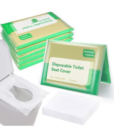 Flushable Seat Covers Comfortable Portable Toilet Paper Seats - Lightweight Paper Toilet Liners Flushable Wood Pulp Paper for Bars Hospitals Hotels Train Stations Ibuger - Buy Online on GoSupps.com