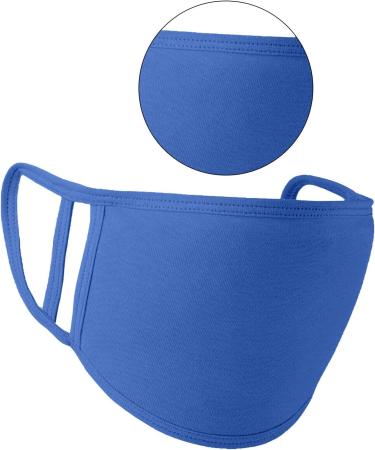 Unisex Royal Blue Cotton Face Masks for Children - Protection from Pollution | 14cm x 10cm | Shop Now - Buy Online on GoSupps.com