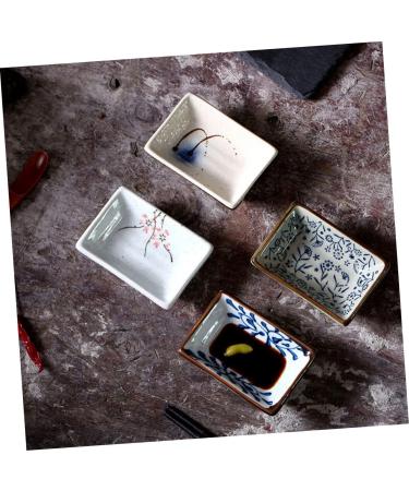 Amosfun 2pcs Japanese Sauce Dish Dip Ceramics Small Dish 9.6X6.6CM As Shown - Buy Online on GoSupps.com