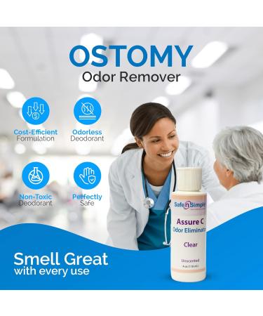 Safe n Simple Assure C - Lubricating Ostomy Pouch Deodorant | Colostomy Bag Odor Eliminator 8 Fl Oz - Buy Online on GoSupps.com