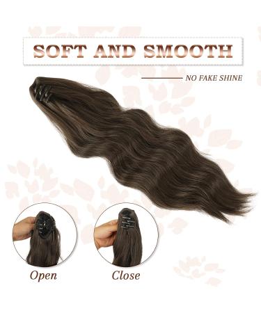 Shop 50 cm Fine Ponytail Extensions Clamp - Wavy Brown Hair Braids for Medium-Chested Horses - Clip-In Long Hair Extensions for Women - Buy Online on GoSupps.com