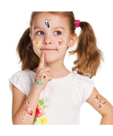 Konsait Animal Temporary Tattoos for Kids - 24 Sheets (230+pcs) | Zoo Jungle Sea Theme, Waterproof Fake Tattoo Stickers for Boys & Girls, Perfect for Birthday Party Favor Gift Bags - Buy Online on GoSupps.com