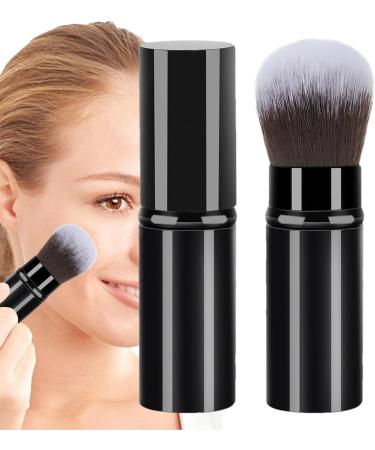 Travel Makeup Brushes - Small Multipurpose Cosmetics Brushes Soft Face Makeup Brush for Blush Bronzing Powder Sunscreen Face Cream Black - Buy Online on GoSupps.com