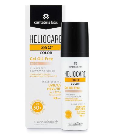 Heliocare 360 Oil-Free Beige SPF50 Gel-Color 50ml - Sunscreen Protection - Buy Online on GoSupps.com