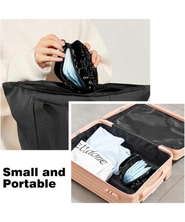 Women s Travel Storage Bag for Menstrual Cups & Makeup - Large Capacity Organizer with Chemical Elements Pattern - Buy Online on GoSupps.com