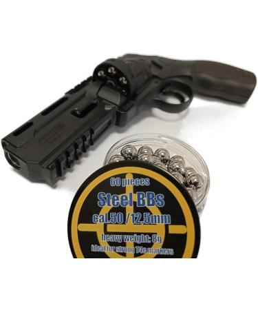 Buy SMB 60x Steel BBS Cal.50 Chrome Steel Balls - Perfect for HDR50 HDP50 & T4e Markers | 12.5mm International Shipping - Buy Online on GoSupps.com