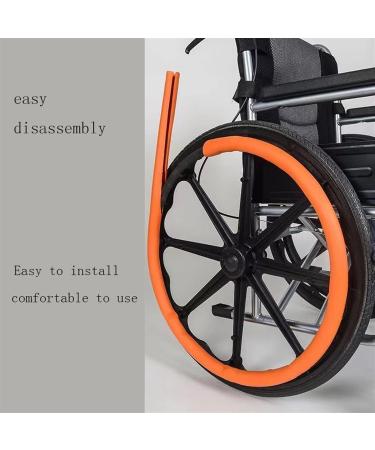 1Pair Wheelchair Cover Silicone Wheelchair Push Rim Covers Non-Slip Wear-Resistant Hand Push Protective Cover Rear Wheel Grips Cover (Color : B Size : 24 inch) 24 inch B - Buy Online on GoSupps.com