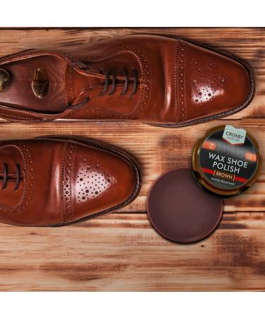 ZOPPER Brown Wax Shoe Polish 50ML Pack of 4 Water Resistant High Quality Smooth Shiny Polish Wax Protection and Nourishing Shoe Care Cream Traditional Tin for Leather Shoes - Buy Online on GoSupps.com