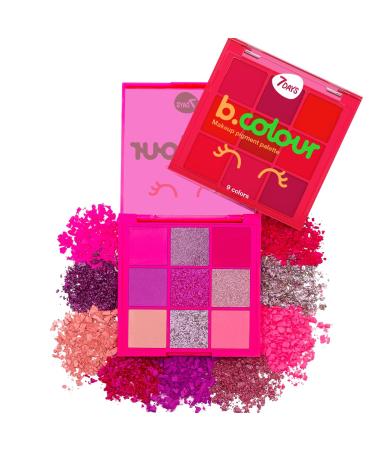 7Days Neon Eyeshadow Palette Makeup 9 Colors 01 ELECTRIC