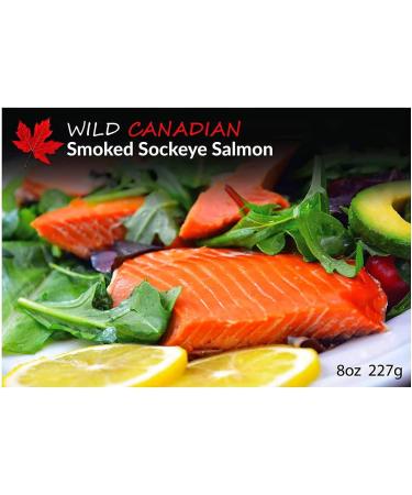 K-E-T-O Food Gift Pack with Wild Canadian Smoked Salmon Whisps Crackers Chocolate Nuggets and Crab Lobster and Salmon Pate - Buy Online on GoSupps.com