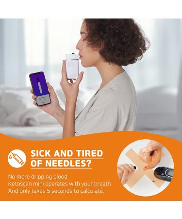 V2 KETOSCAN Mini Breath Ketone Meter Diet  Fitness Tracker  Monitor Your Fat Metabolism Level of Ketosis on Low carb Ketogenic or Any Nutrition  Fitness Program - Buy Online on GoSupps.com