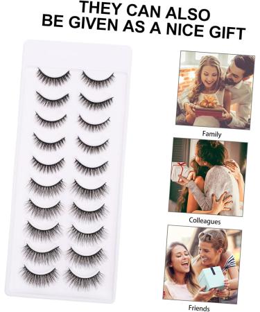 FRCOLOR 10 Pairs of False Eyelashes Decoration 3D Makeup Eyelashes Reusable Eyelashes Cosmetic Eyelashes Party Eyelashes Party Eye Decoration Cosmetics Chemical Fibre Fairy 5D - Buy Online on GoSupps.com