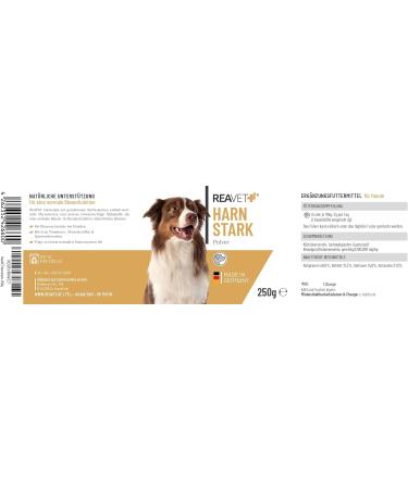 Reavet Urine Strong for Dogs 250g Supports Bladder Function & Incontinence | Pumpkin Seed Protein for Bladder Prostate & Urinary Health - Buy Online on GoSupps.com
