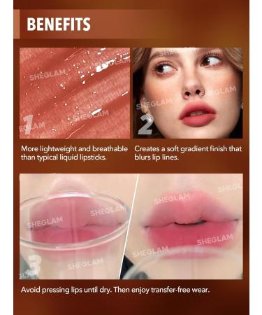 SHEGLAM Soft Haze Lip Blur | Waterproof Liquid Lipstick | Matte Transfer-Proof Lip Tint | Long-Lasting Lip Stain - Little Things - Buy Online on GoSupps.com