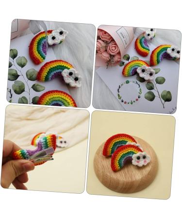 minkissy 1 Pair Rainbow Barrettes Cotton Rainbow Pendant Candy Color Hair Clip Hair Bang Clip Snap Side Clamp Little Girl Hair Clips Girl Hair Accessory Accessories Child Temperament Alloy - Buy Online on GoSupps.com