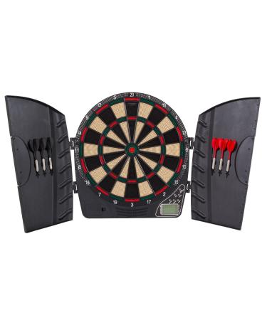 Arachnid Reactor Electronic Dartboard and Cabinet with LCD display, Cricket Scoring Displays, 8-Player Scoring