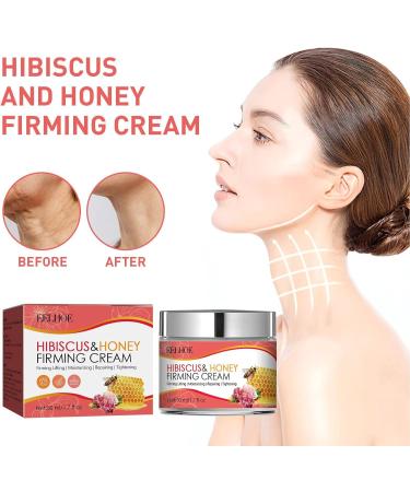Anloximt Neck Moisturizer Hibiscus and Honey Neck Cream for Sagging and Tightening - 1.7 oz Neck Moisturizer Women's Neck Cream Anti-Aging Neck Cream - Buy Online on GoSupps.com