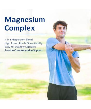 Innate Vitality Magnesium Glycinate 500mg 120 Capsules and 4 in 1 Magnesium Complex 240 Vegan Capsules - Buy Online on GoSupps.com