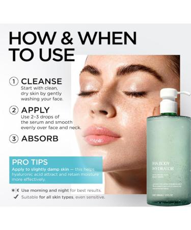 Nuvilo Hyaluronic acid body serum HA body moisturizer for dry skin firming and elasticizing serum light non-greasy body lotion for women and men (2 pcs) - Buy Online on GoSupps.com